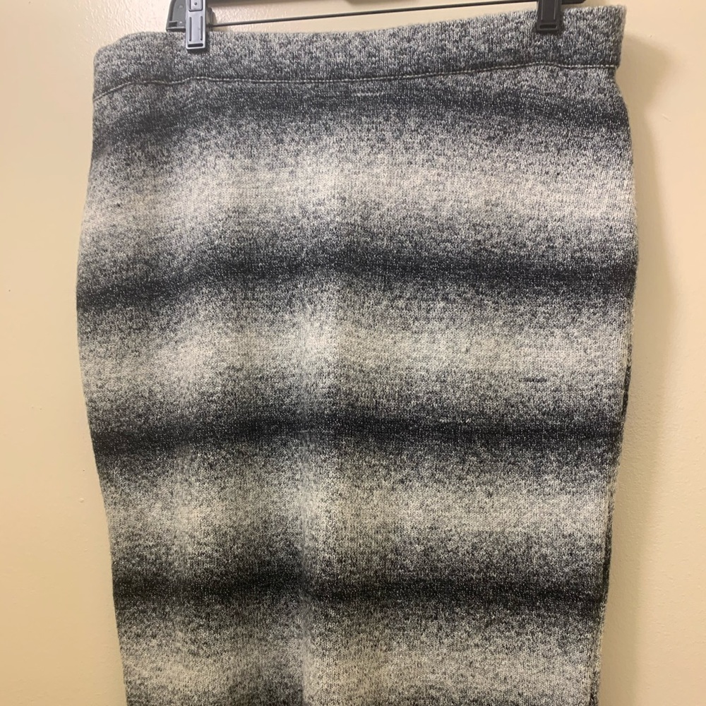 Black and White Pencil Skirt